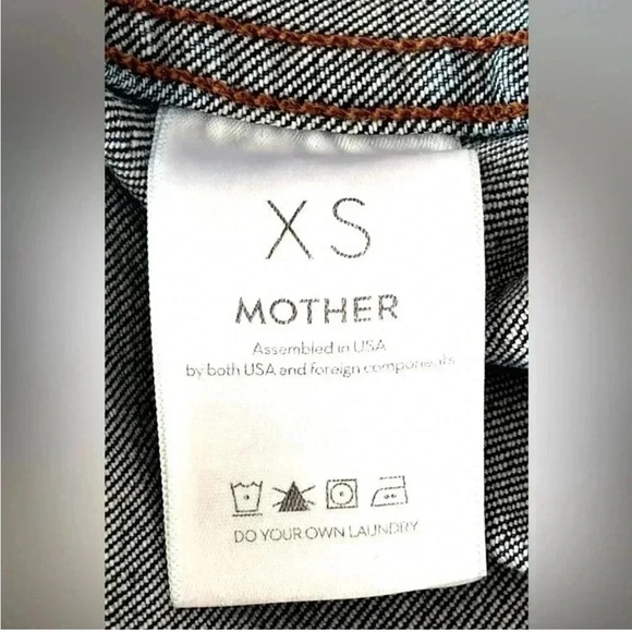 MOTHER DENIM THE BIG SHORTY DENIM JACKET IN LOVE BOMBS WOMEN'S SIZE XS - Picture 5 of 11